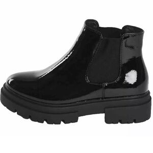 Glamorous-Chunky Chelsea Boot-Women's Size: US 10-Color: Black Patent-NEW!!